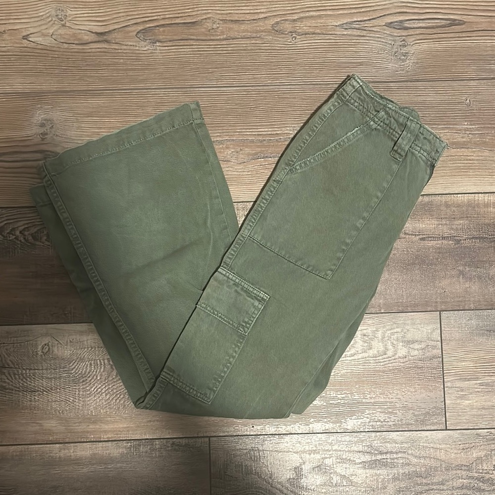 Aeropostale Green Cargo Pants Versatile Cotton Style